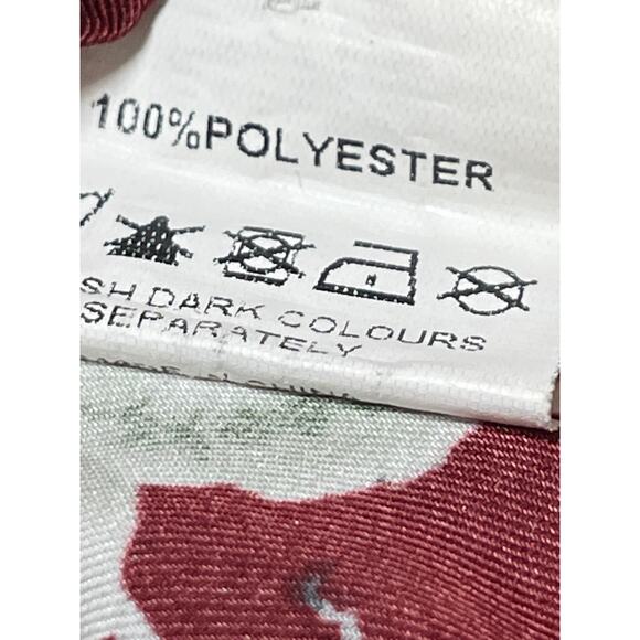 Missguided Red Floral Satin V-Neck Open Back Short Sleeve Mini Shirt Dress Sz 10 - Picture 4 of 4